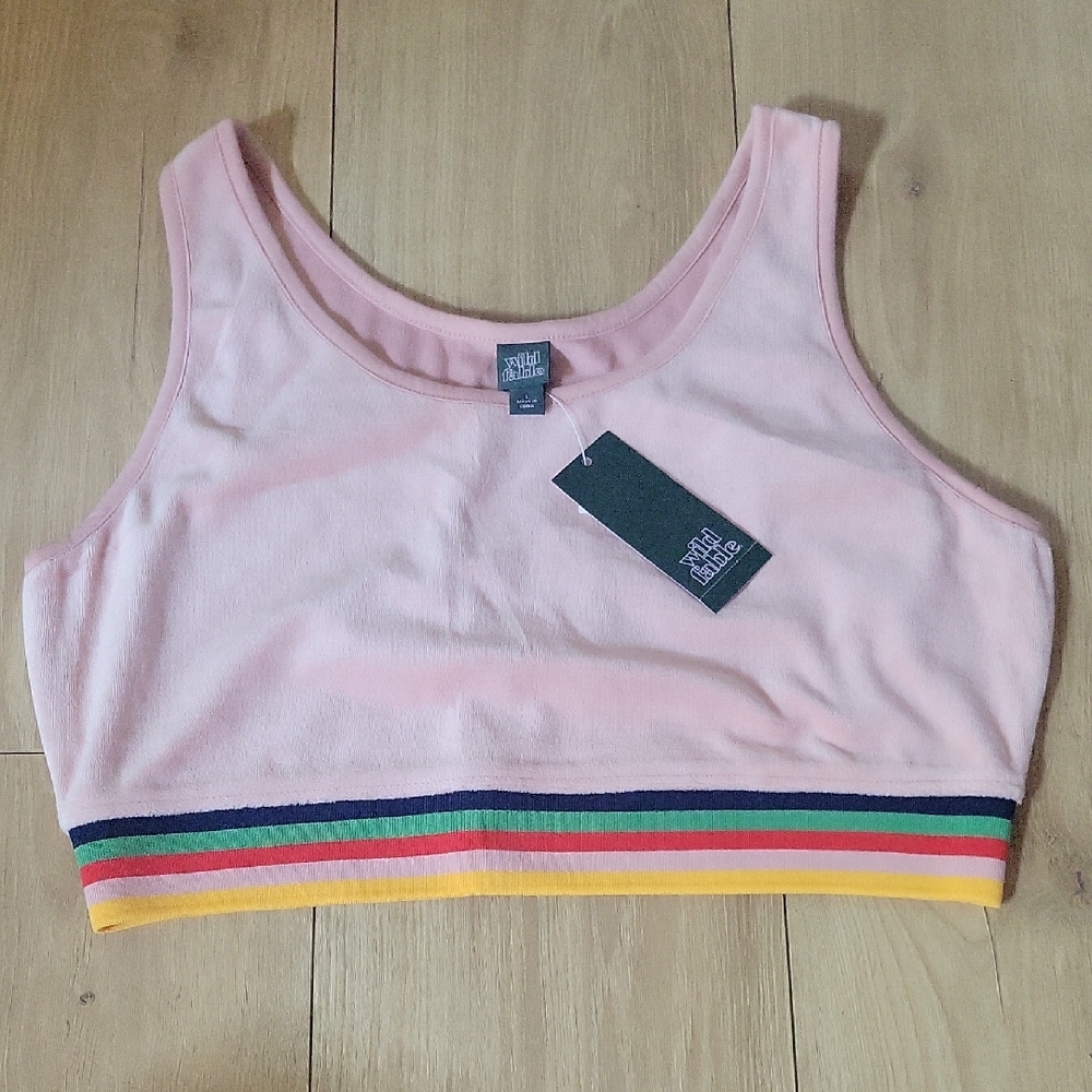 Wild Fable Pink Bra with Rainbow Band